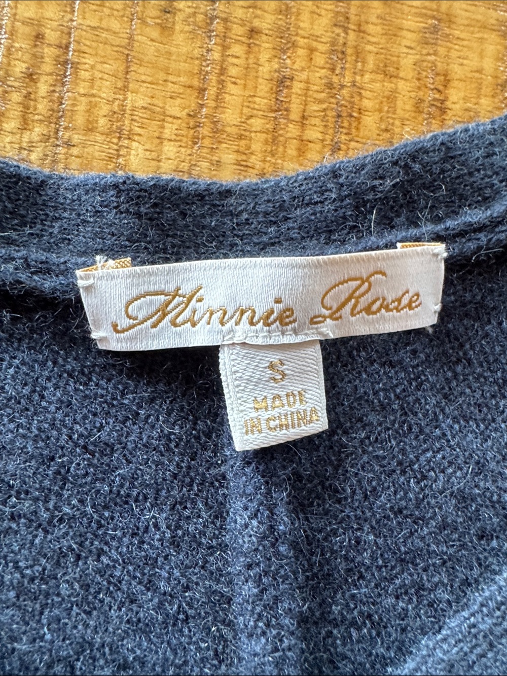 Minnie Rose Cashmere Fringe-Trim Cardigan - Picture 4 of 7